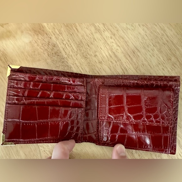 Ernest W. Baker Unreleased Red Crocodile Leather Wallet - Picture 3 of 3